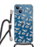 Poezen: iPhone 13 Transparant Hoesje met koord