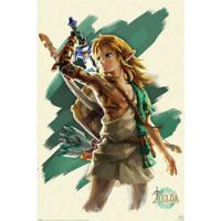 Poster The Legend of Zelda Tears of the Kingdom Link Unleashed 61x91,5cm - thumbnail