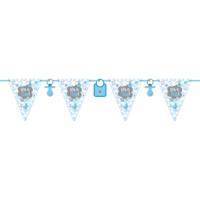 Vlaggenlijnen geboorte jongen - blauw - 6 meter - Its a boy
