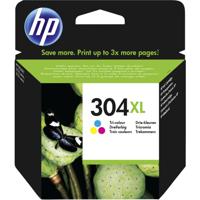 HP 304XL Inktcartridge Origineel Cyaan, Magenta, Geel N9K07AE Inkt