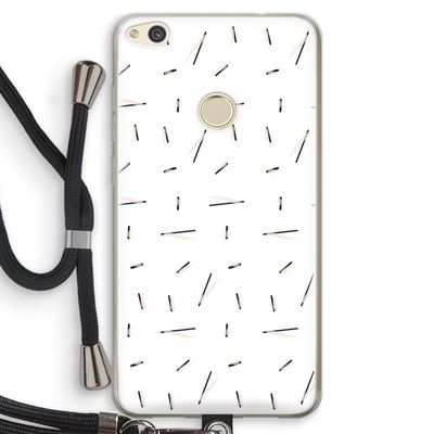Hipster stripes: Huawei Ascend P8 Lite (2017) Transparant Hoesje met koord