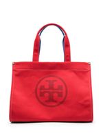 Tory Burch sac cabas Ella en toile colour block - Rouge