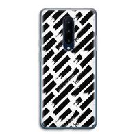 Zwarte vegen: OnePlus 7 Pro Transparant Hoesje