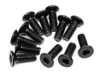 Flat head screw m2.6x8mm(hex socket/12 pcs) - thumbnail