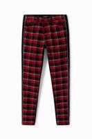 Skinny jeans met ruiten - RED - 34