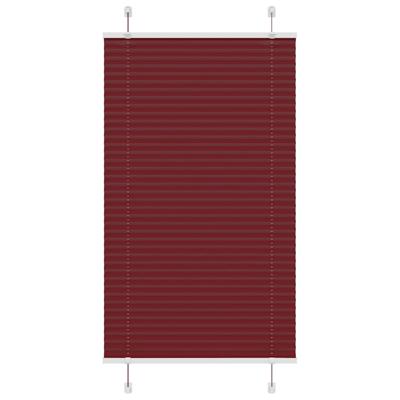 Pliss rolgordijn 80x150 cm stofbreedte 79,4 cm bordeauxrood