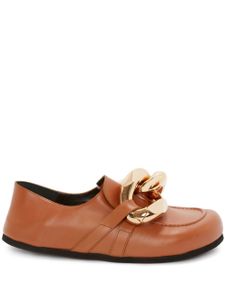 JW Anderson mocassins Chain en cuir - Marron