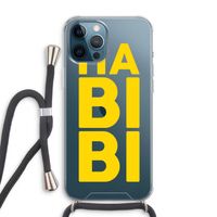 Habibi Majorelle : iPhone 12 Pro Max Transparant Hoesje met koord