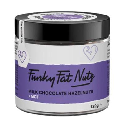 Funky Fat Foods Milk Chocolate Hazelnuts (120 gr)