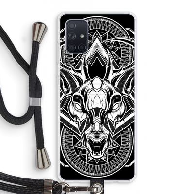 Oh Deer: Samsung Galaxy A71 Transparant Hoesje met koord
