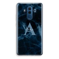 Midnight Marble: Huawei Mate 10 Pro Transparant Hoesje