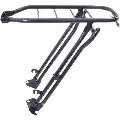 Achterdrager Steco 28" Tour met klapstandaard - zwart glans