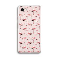 Flamingoprint groen: Google Pixel 3 Transparant Hoesje
