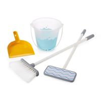 Ecoiffier schoonmaak trolley blauw, 5dlg. Ecoiffier schoonmaak trolley blauw, 5dlg.