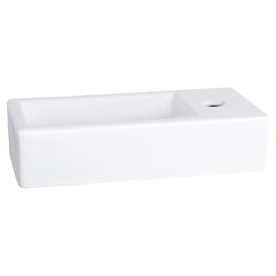 Differnz Helios fontein keramiek - rechts - 37.5 x 18.5 x 9 cm - wit