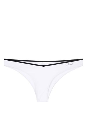 Karl Lagerfeld bas de bikini Karl DNA Binding - Blanc