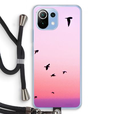 Fly away: Xiaomi Mi 11 Lite Transparant Hoesje met koord