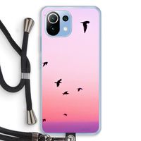 Fly away: Xiaomi Mi 11 Lite Transparant Hoesje met koord