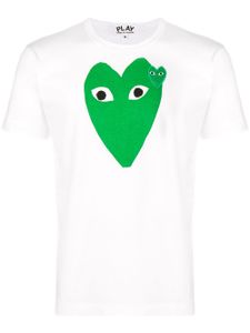 Comme Des Garçons Play t-shirt à logo imprimé - Blanc