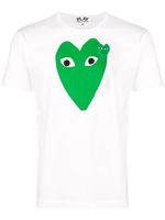 Comme Des Garçons Play t-shirt à logo imprimé - Blanc - thumbnail