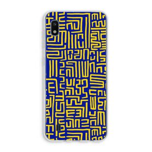 Majorelle Blue Print: Samsung Galaxy A10 Transparant Hoesje
