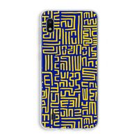 Majorelle Blue Print: Samsung Galaxy A10 Transparant Hoesje