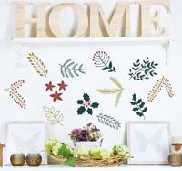 Stickers kerst plantaardige figuurtjes