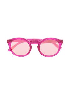 Dolce & Gabbana Eyewear lunettes de soleil New Pattern à monture ronde - Rose