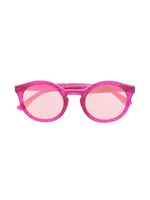 Dolce & Gabbana Eyewear lunettes de soleil New Pattern à monture ronde - Rose - thumbnail