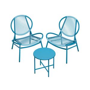 Balkonmeubelset van 3 met tafel en 2 stoelen
