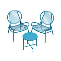 Balkonmeubelset van 3 met tafel en 2 stoelen