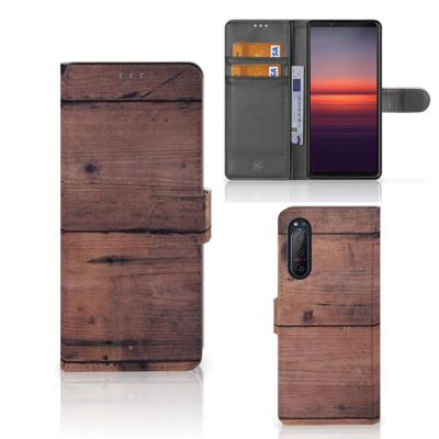 Sony Xperia 5II | Book Style Case | Old Wood