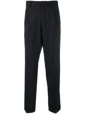 Briglia 1949 pantalon chino en laine mélangée à taille élastiquée - Bleu