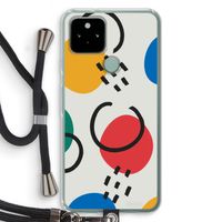 Illustratieve pop 3: Pixel 5 Transparant Hoesje met koord
