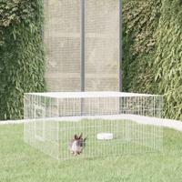 VidaXL Konijnenkooi 110x110x55 cm gegalvaniseerd ijzer VidaXL Konijnenkooi 110x110x55 cm gegalvaniseerd ijzer