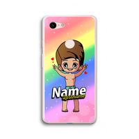 Chibi Maker man: Google Pixel 3 XL Transparant Hoesje