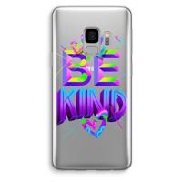 Be Kind: Samsung Galaxy S9 Transparant Hoesje - thumbnail