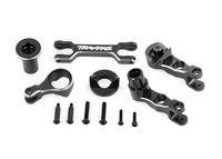 Traxxas - Steering bellcranks (left & right)/ draglink (6061-T6 aluminum, gray-anodized) (fits X-Maxx) (TRX-7746-GRAY)