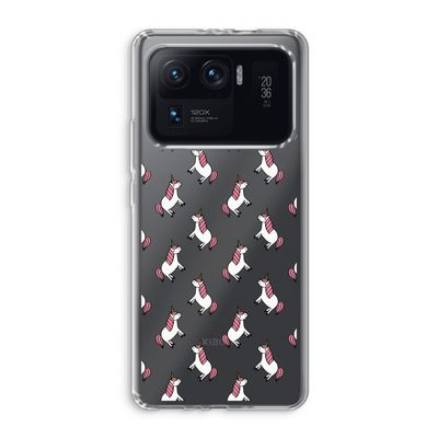 Eenhoorns overal: Xiaomi Mi 11 Ultra Transparant Hoesje