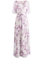 Marchesa Notte Bridesmaids robe longue à fleurs - Blanc