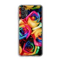 Neon bloemen: Samsung Galaxy A32 5G Transparant Hoesje Neon bloemen: Samsung Galaxy A32 5G Transparant Hoesje