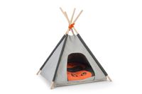 Beeztees Mohaki Tipi Tent - Kattenhuis - Grijs - 50x50x70 cm - thumbnail