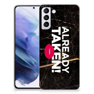 Samsung Galaxy S21 Plus | Siliconen hoesje | met naam Already Taken Black