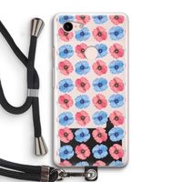Klaproosjes: Pixel 3 Transparant Hoesje met koord