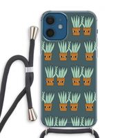 Sansevieria: iPhone 12 Transparant Hoesje met koord