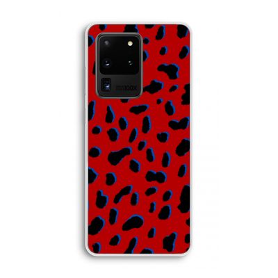 Red Leopard: Samsung Galaxy S20 Ultra Transparant Hoesje
