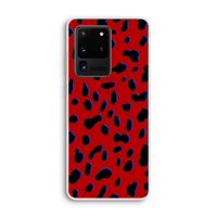 Red Leopard: Samsung Galaxy S20 Ultra Transparant Hoesje