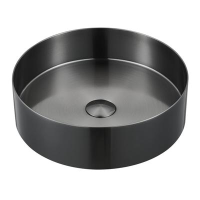 Best-Design "Saint" opbouw waskom gunmetal diam: 400 mm x 120 mm