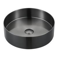 Best-Design "Saint" opbouw waskom gunmetal diam: 400 mm x 120 mm