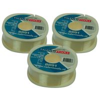 3x Nylon binddraad/bloemdraad 25 meter x 0,5 mm